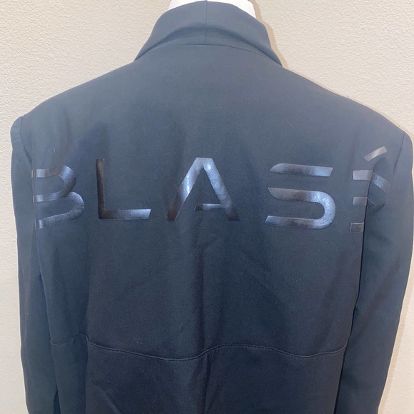 SPIRIT JERSEY Blasé Black Blazer Neo Yellow Lining size S/M - Picture 4 of 6